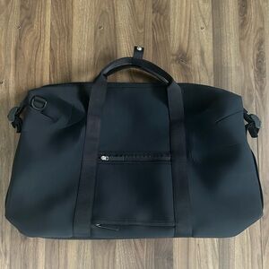 Athleta Black Duffel Bag Durable Travel Essential